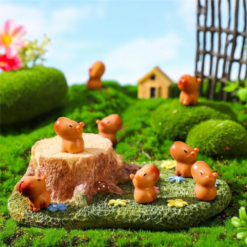 Resin Statue, Model Ornaments, Miniature Animals, Desktop Outdoor  Ornaments 1