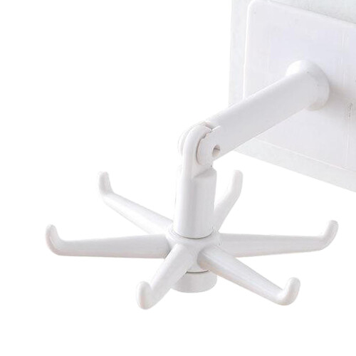 Under Shelf Rotate Hook Holder Kitchen Cabinet Storage Rack Organizer 2