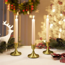 Taper Candle Holders,Vintage Metal Candlestick Holders for Dinner Room Table Centerpiece or Mantel Wedding Party Decor,B
