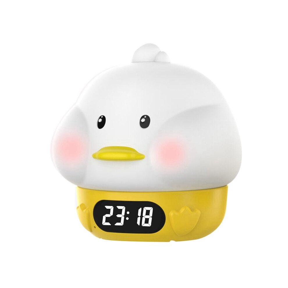 Alarm Clock, Adults And Children's Bedrooms, Features Snooze Function And Usb Charger Port, Dual Alarms Duck Light