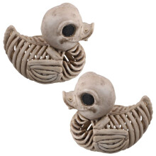 Halloween Duck Skeleton Bones, Wit Duck Skeleton Ornament, Duck Skeleton Model voor Spooky Halloween Decor Skeleton 2 STUK