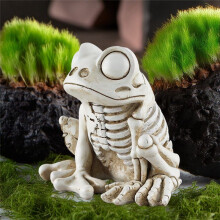 Frog Skeleton Model Halloween Animal Skeleton Statue Realistic Terrifying Animal Skeleton Decor Frog Ornaments