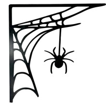 Dörrkarm Hörndekor Fågeldekor Väggdekor Dörrhörn Halloween Hörn Spider Web Dekor Skylt Dörrkant för Hem A