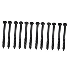 12 Pieces Bass Pickup Mounting Screws for PB JB  Pickups Black