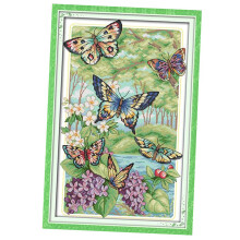 Butterfly Cross Stitch Kit Pre-printed Design Works 32 x 47cm 14CT Co