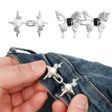 Pant Waist Tightener Clip 8pcs Bowknot Star Adjustable Waistband NoSew Reusable Design