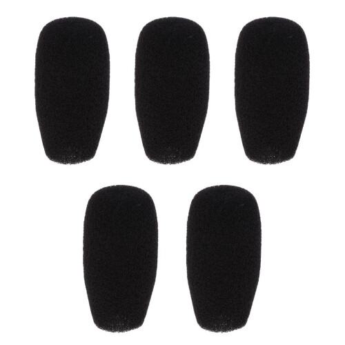 5 Pieces Conference Microphone Windshields Wind Muffs 48x12mm 2