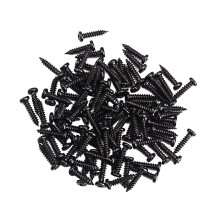 100 Pieces Tuning Peg Tuner Mounting Screws for Guitar Bass Black