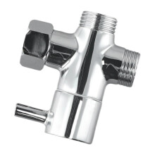 Shower Diverter Valve 3 Way Faucet Adapter G1/2 Stainless Steel Heavy Duty Bathroom Splitter
