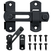 2 Packs Stainless Steel Gate Latch Sliding Door Lock, RustResistant Child Safety Barn Door Security