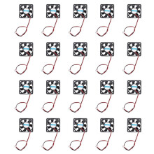 20pcs 50mm X 50mm X 10mm 5010 12V 0.1A 2Pin Brushless Cooling Fan