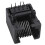 80pcs RJ45 8P8C Computer Internet Network PCB Jack Socket Black 2