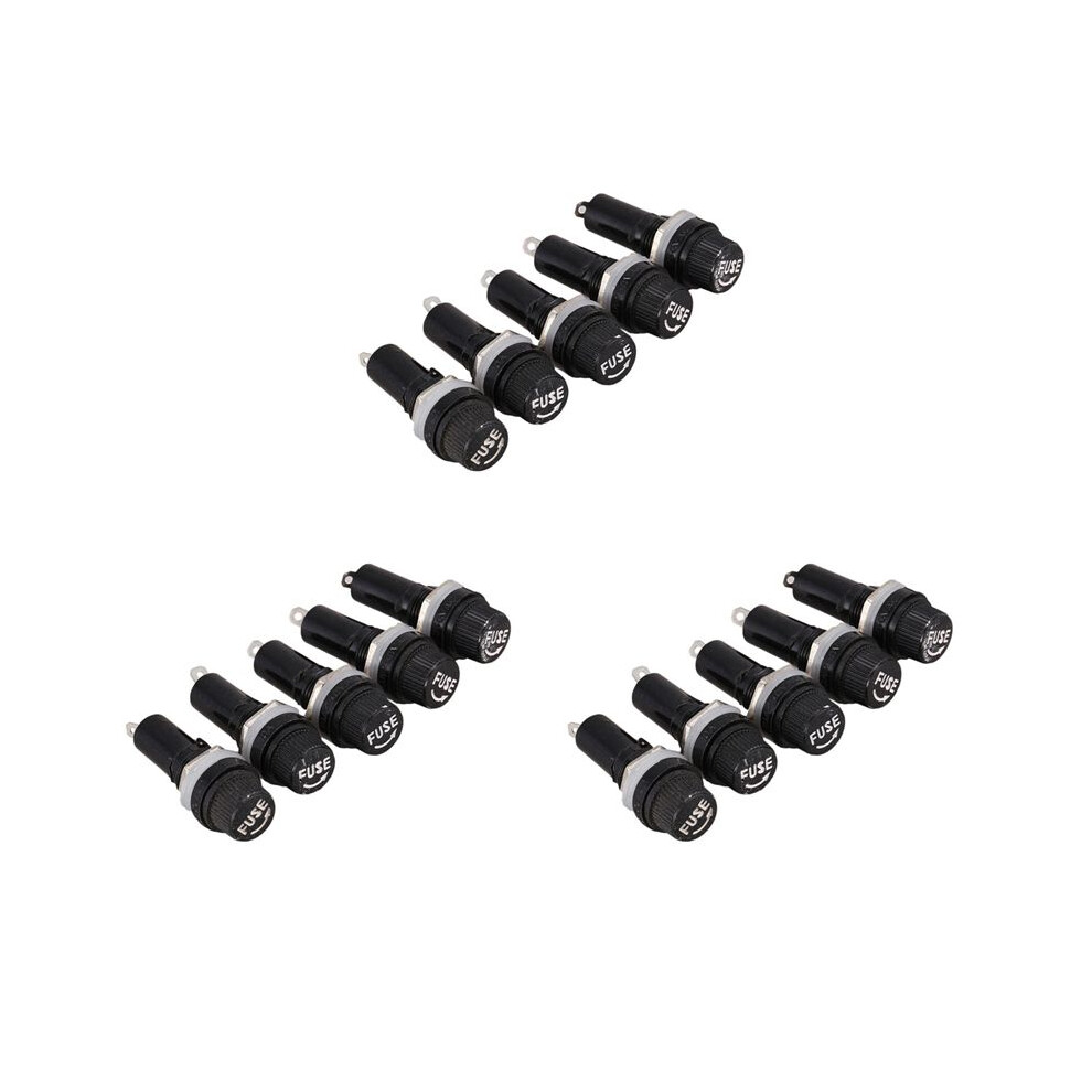 15 Pcs Ac 125V 15A 6 X 30Mm Panel Mount Fuse Holder 6034088879436