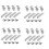 16X Solar Panel Mount Bracket Photovoltaic Panel Rail Solar Panel Mount Fastening Module with Mid 1