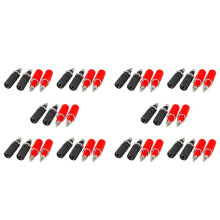 40 Pcs Metal Body 4mm Female Banana Socket 7mm Thread Binding Post Terminals