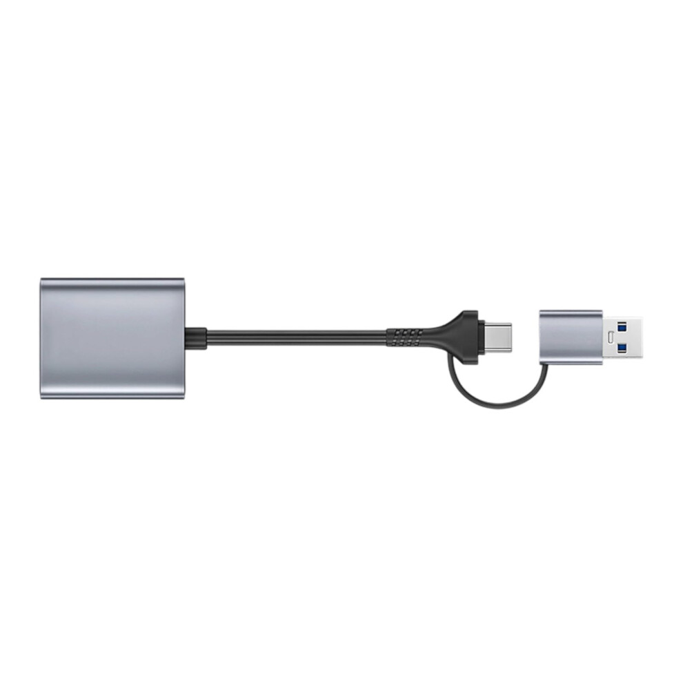Usb 3.2 Card Reader 10Gbps Speed Dual Usbc And Usba Aluminum For Professional Use 9092120873597