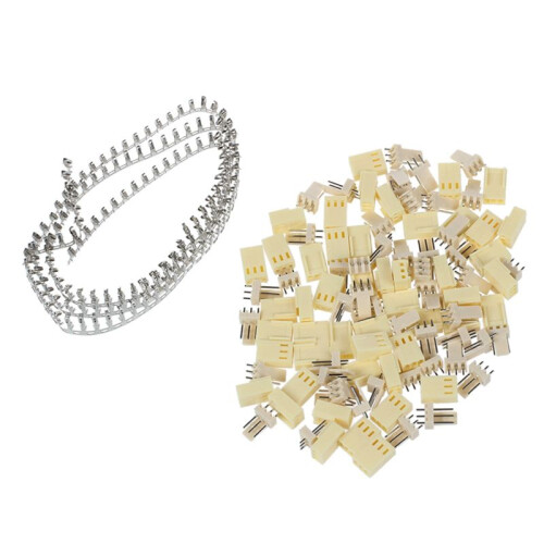 500 Pieces KF2510-3P 2.54mm PCB Header 3-Pin Connector Crimp Terminal Housing