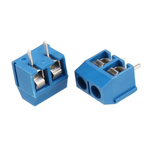 2-Pin Screw Terminal Block Connector 5.08mm Pitch Panel PCB Mount, 60Pcs 2