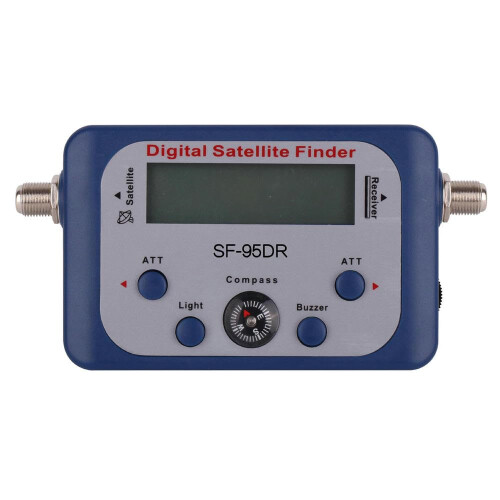 Mini Digital Satellite Finder with LCD Display, Automatic Search and Adjustable Sensitivity for Precise Dish Alignment