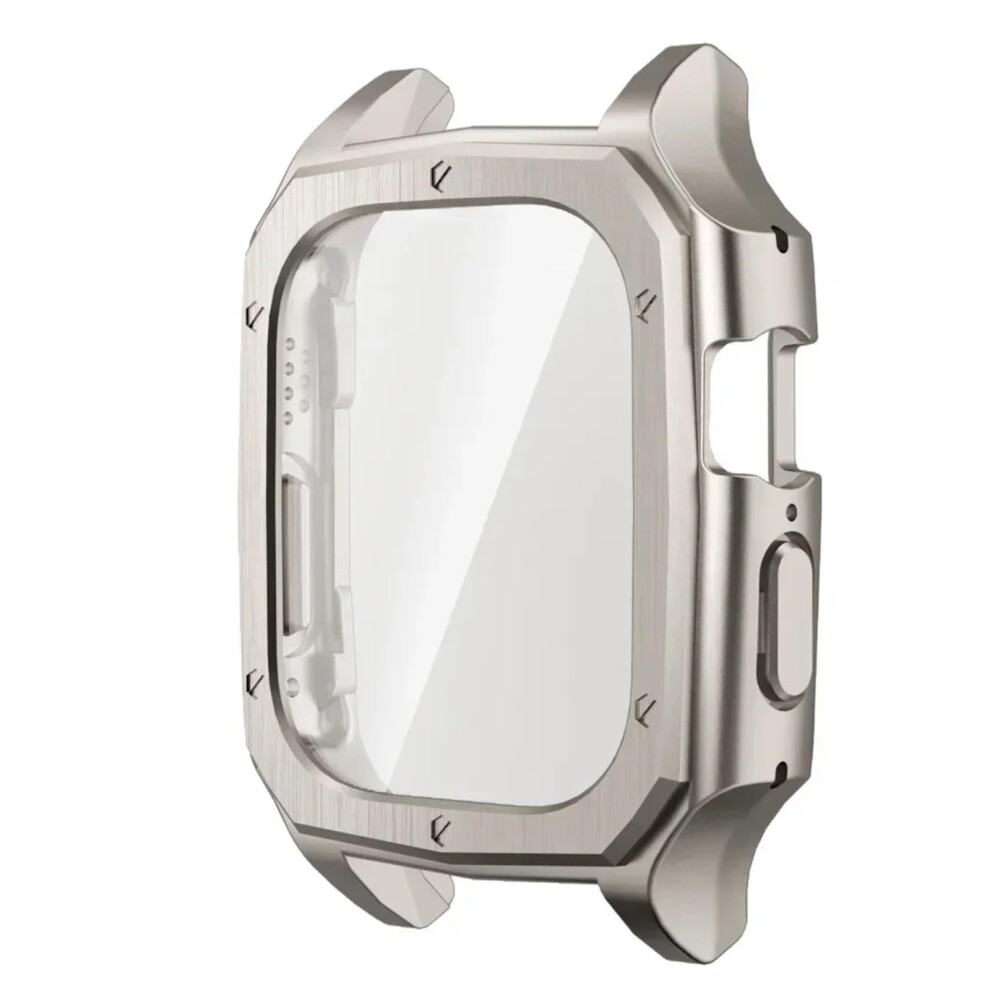 Titanium Bumper Case With Tempered Glass Screen Protector For Apple Watch Ultra 49Mm 9169991085197