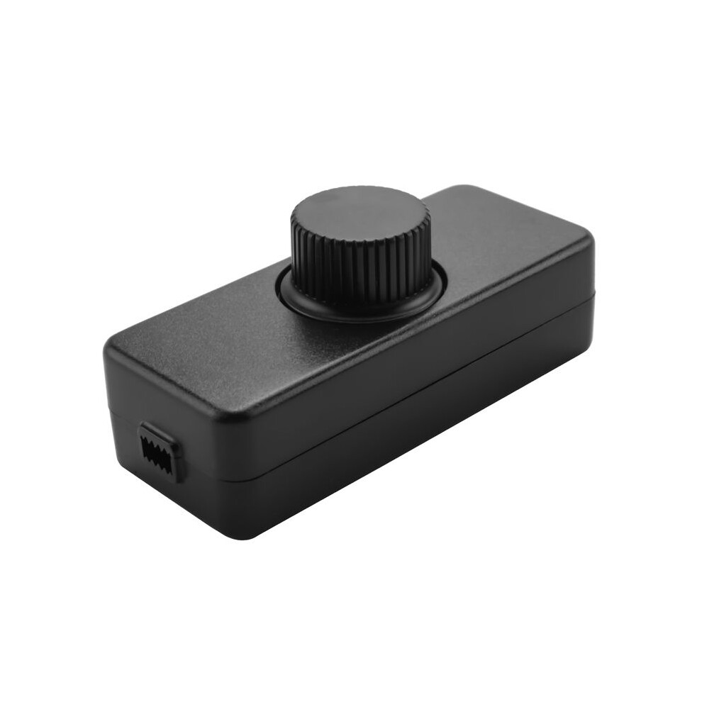 Inline Led Dimmer Built-In Rotary /Off And Knob Control Dimmer For Dimmable 3-100W Led/Incandescent Black 6033075409571