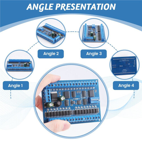 12V 24V 16 Input 16 Output RS485 Remote Control  PLC IO Expansion Board Modbus RTU Module, Only Board 2