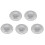 5Pcs Hair Filter Spacer Washbasin Anti Blocking White Plastic Grid Drain Hole Filter White 1