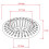 5Pcs Hair Filter Spacer Washbasin Anti Blocking White Plastic Grid Drain Hole Filter White 7