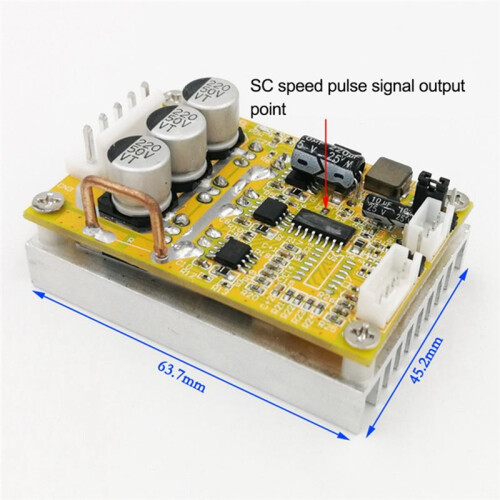 1Pcs  5-36V 350W BLDC Three-Phase Brushless (With Hall) Motor Controller Brushless Sensor Motor Driver
