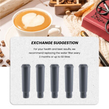 5Pcs Coffee Machine Water Filter Cartridges for Melitta, Claris F088,Nivona Automatic Coffee Machines Water Filter