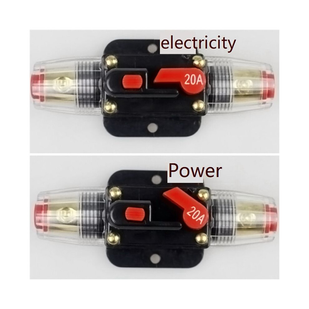 Photovoltaic Audio Resettable Fuse Circuit Breaker Reversible Circuit Breaker Fuse Holder 20A 6033381195298
