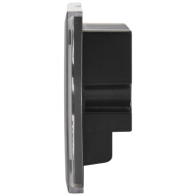 DC12V-24V RGB / RGBW Wall Mounted Touch Panel Controller Glass Panel Dimmer Controller for LED Strips Lamp Black