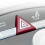 For W221 Red Hazard Light  Button Cover Auto Emergency Flasher  Shell for  S Class S300 2006-2013 3