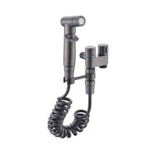 Valvola di Controllo Doppia 1-In-2-Out  Rubinetto Multifunzione  Kit Doccia un Pressione per Rubinetto da Bagno per Bidet e Doccia-A