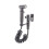 1-In-2-Out Dual Control Valve  Multi-Function Kran  Dusch Tryck Badrumskran Kit för Bidé och Dusch-A 1