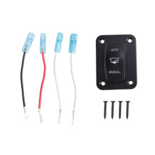 Painel Do Interruptor Do Balancim da Bomba de PorãO de 3 Vias 4 Pinos -Off-() SPDT Interruptor Momentâneo AutomáTico/Manual para Iate Do