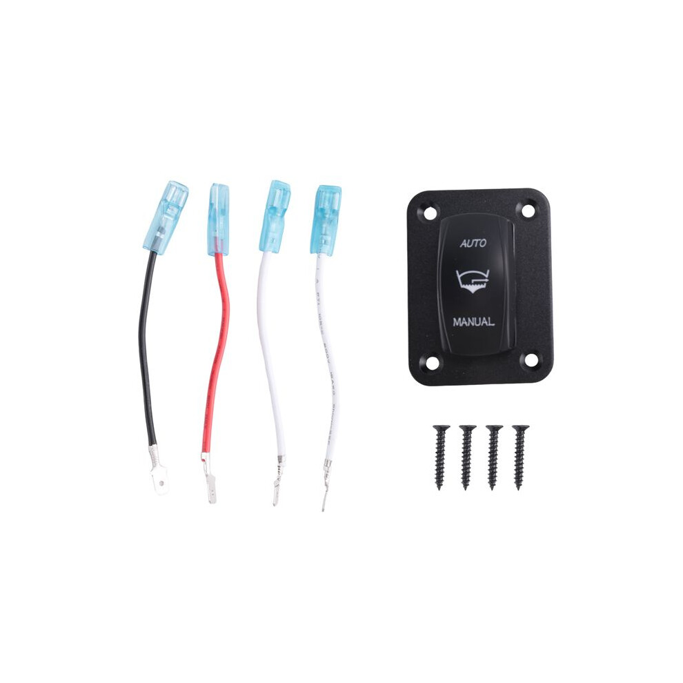 3Way Bilge Pump Rocker Panel 4 Pin -Off-() Spdt Auto/Manual Momentary For Marine Boat Yacht Waterproof 6031969067791