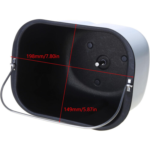 Bread Machine Baking Pan Replacement, Durable Metal Bread Maker Accessories for Easy Dough Prep 2