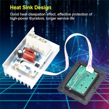 Dimmer , 10000W SCR Digital Voltage Regulator Speed Control Dimmer Thermostat AC 220V 80A