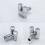 Robinet Multifonctions en Laiton 1 dans 2 Sorties Double Commande pour Lave-Linge Chromé pour Lave-Linge et Toilettes-B 9