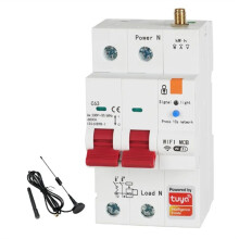 Tuya  WiFi RS485 2P 63A MCB Disjoncteur PréPayé Compteur Minuterie Interrupteur Tension Courant Protecteur Commande Vocale Alexa
