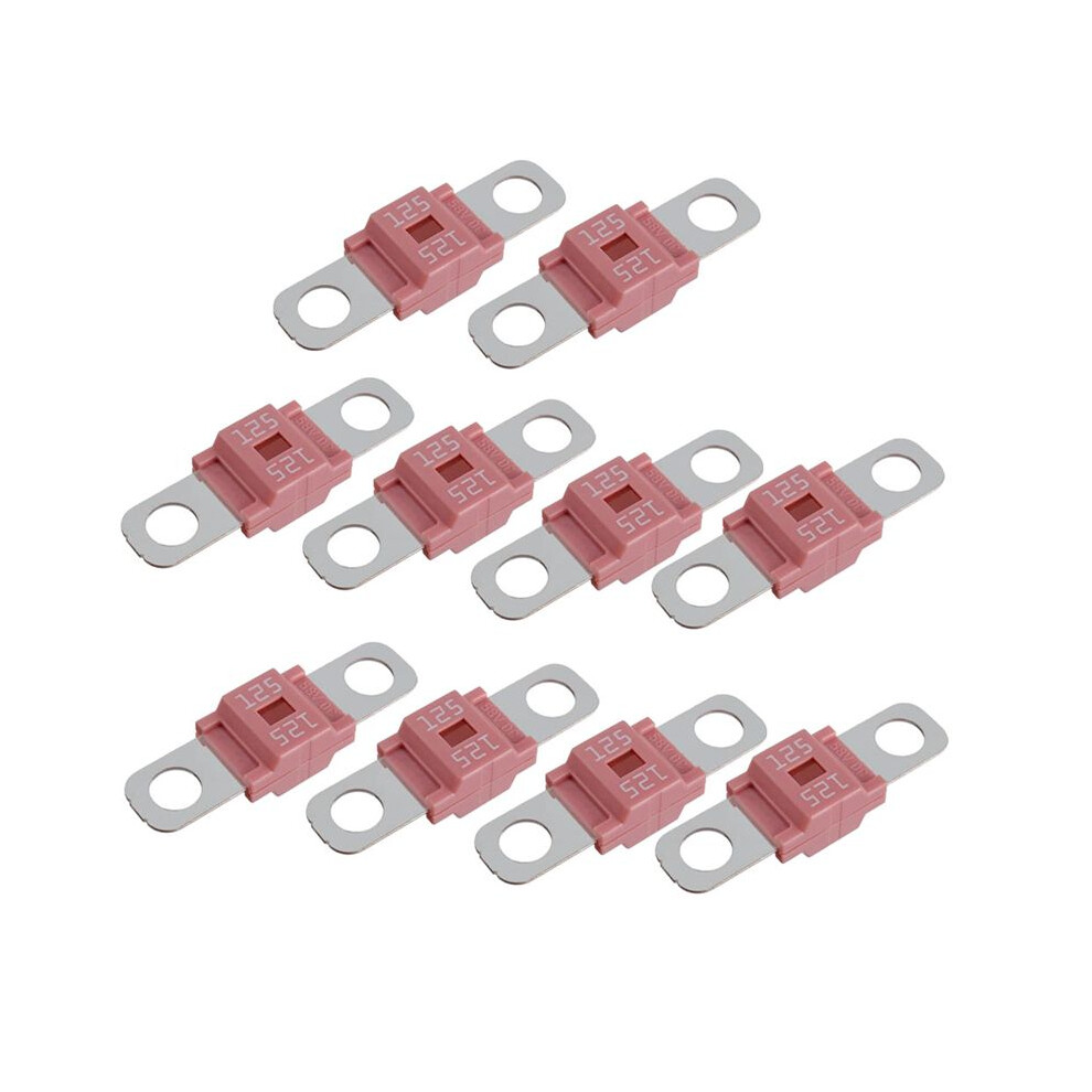 Ami/Midi Fuse 125A High Current Fuse Bolt- Fuse 125 Amp For Cars, Trucks, Construction Vehicles, Buses, Caravans 10Pc 6032462110809