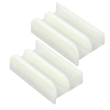 M6219 Skjutduschdörr Bottenguide för Skjutdörr för Dusch (Topphängd) Duschdörrguide 1/2 i Kanaler 2-Pack