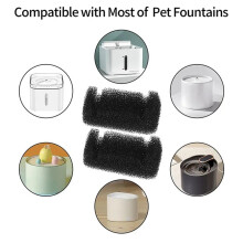 Dispenser di Acqua con Filtro nel Spugna per Animali Domestici da 12 Pezzi per Cani e Gatti, Accessori per Fontanelle con Filtro nel Spugna Sano