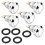 Momentary Push Button  Waterproof Silver Dot 8mm  Round DC36V/2A Self Reset for Power Start Doorbell 1