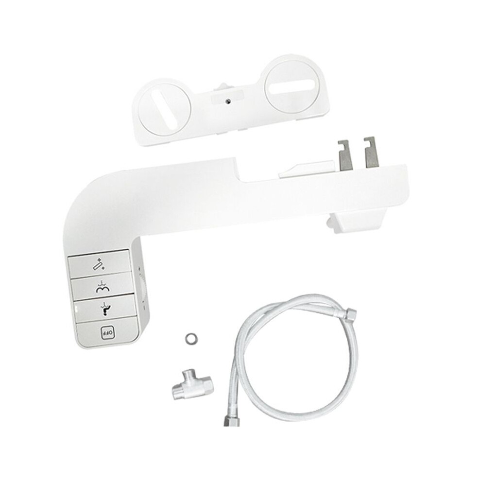Bidet Attachment Non-Electric Sprayer Adjustable Water Pressure For Toilet Dual Retractable Nozzles For Toilets A 4711411780912