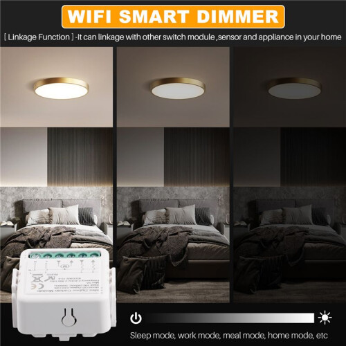 Zigbee  Light Curtain Dimmer   Module C04 Control Breaker Curtain  Module Zero Fire