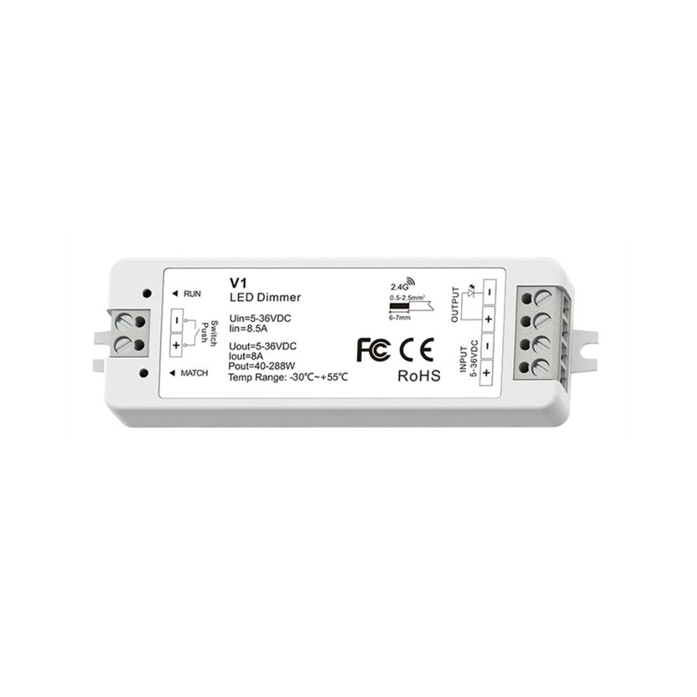 Rf Style Led Dimmer Kit Indoor Lighting 12V 24V 1Ch Single Color Led Dimming Controller 6033169637637