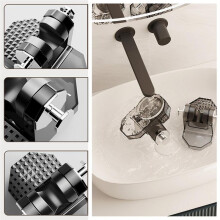 Adjustable Shower Heads Holder Adjustable Showerhead Wall Mounted Suction Bracket No Drill Required Suction Cup Wall B