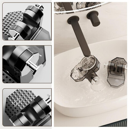 Adjustable Shower Heads Holder Adjustable Showerhead Wall Mounted Suction Bracket No Drill Required Suction Cup Wall B